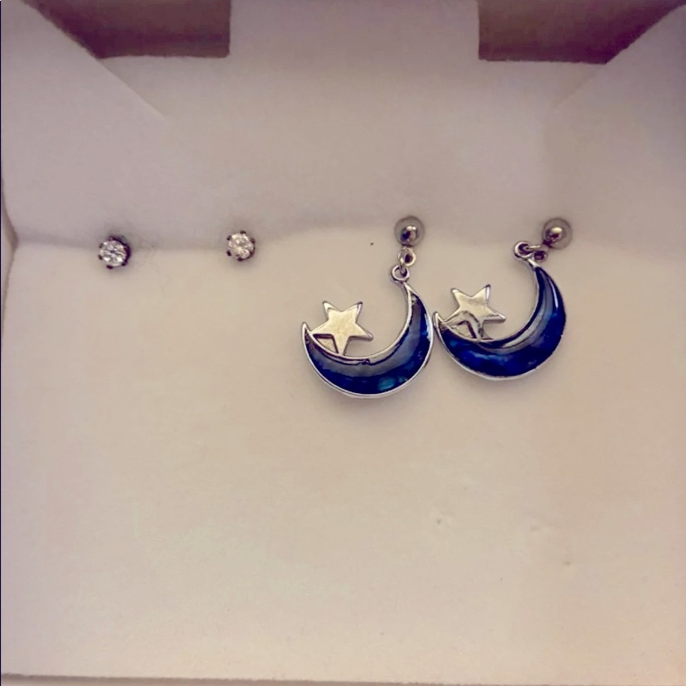 Moon & Stars Earrings Set